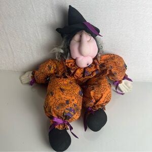 Vintage 1995 Joelson Industries
Halloween Witch Plush Shelf
Sitter 16inch